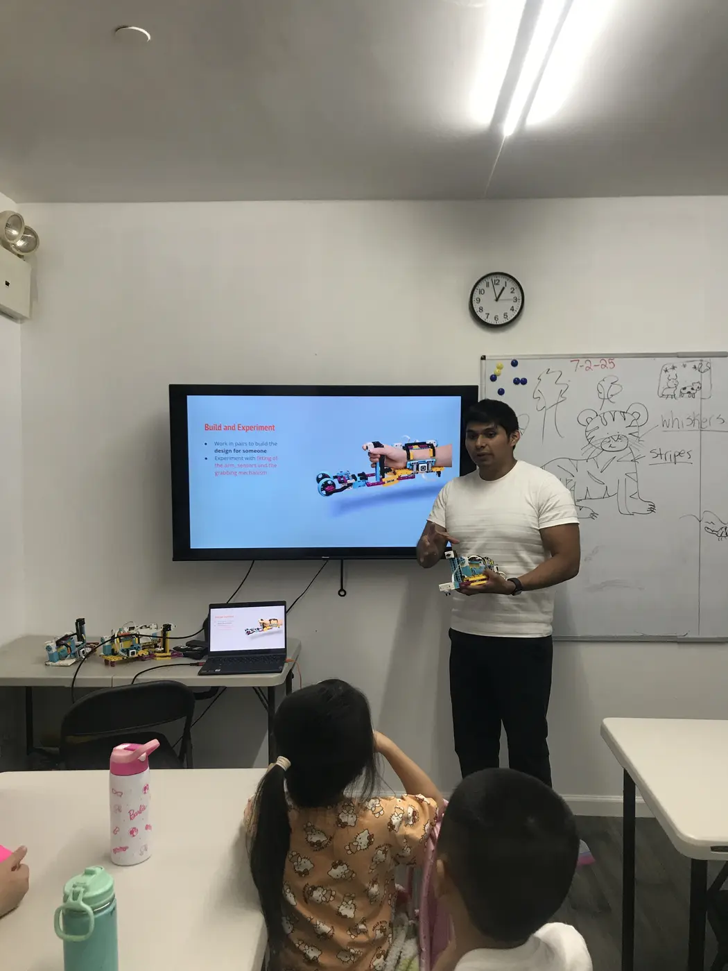 Students focused during coding camp