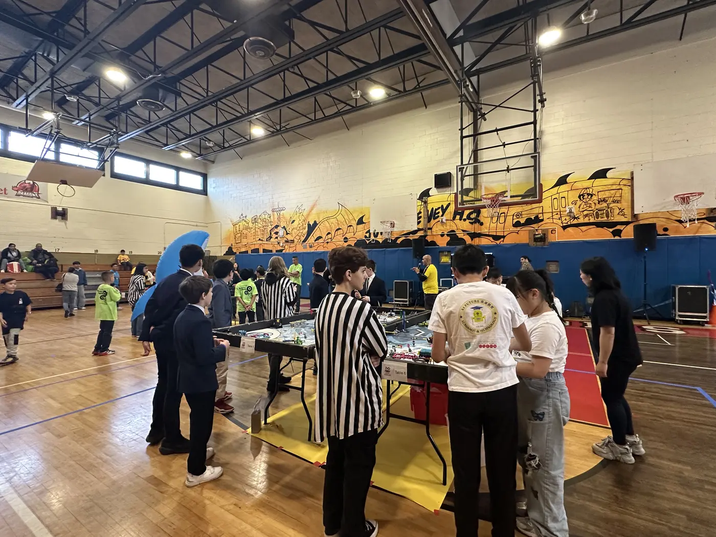 FLL robot game tables at a competition