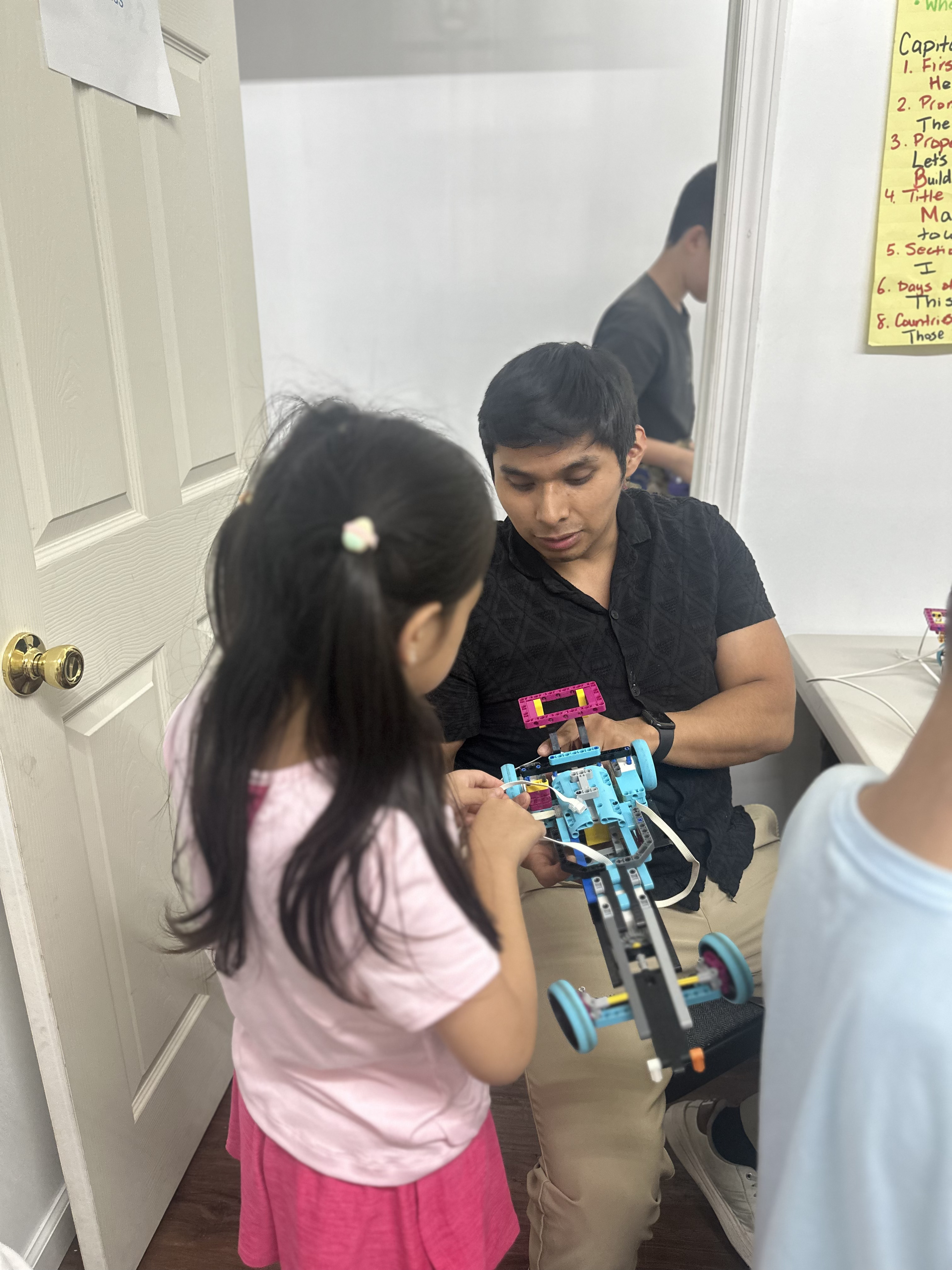 Summer robotics workshop moment